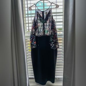 New York and Company sheer/skirt dress. Never worn. Has tag. Size Large